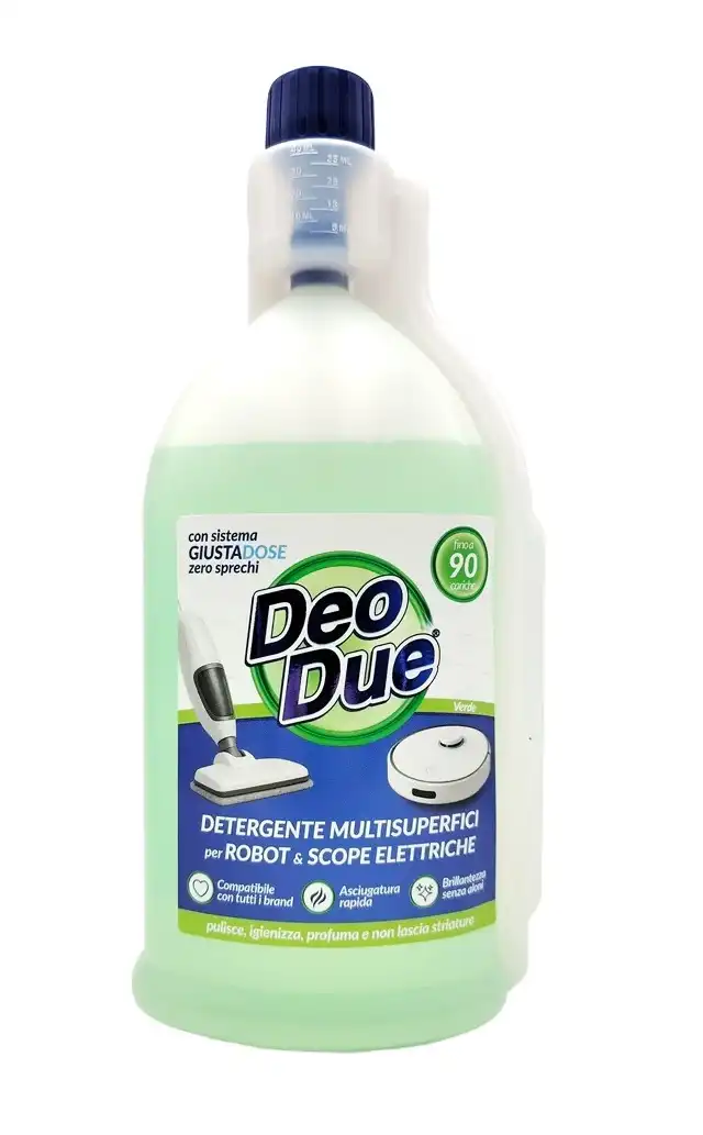 2 Deo Due Robot Scope Elettriche Verde 900ml Detergente Multisuperfici Casa