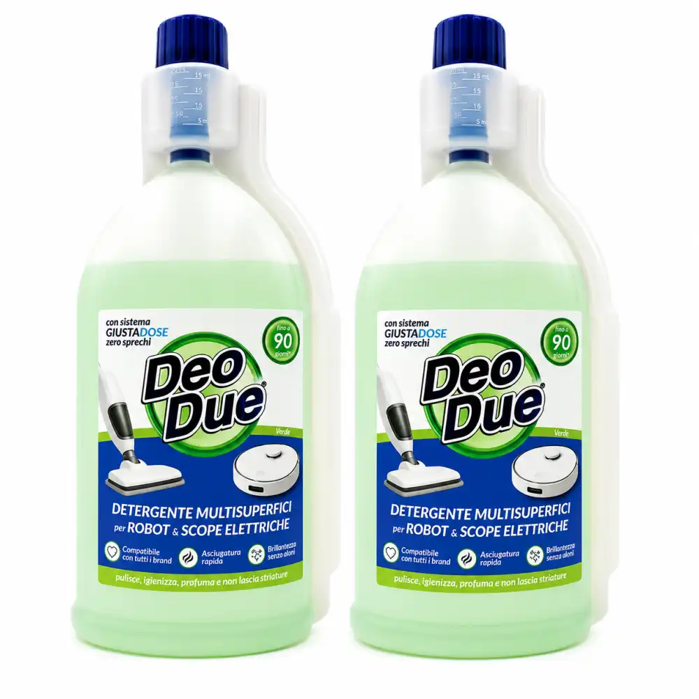 2 Deo Due Robot Scope Elettriche Verde 900ml Detergente Multisuperfici Casa