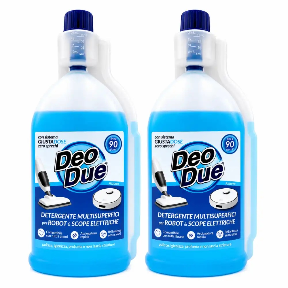 2 Deo Due Robot Scope Elettriche Blu 900ml Detergente Multisuperfici Casa