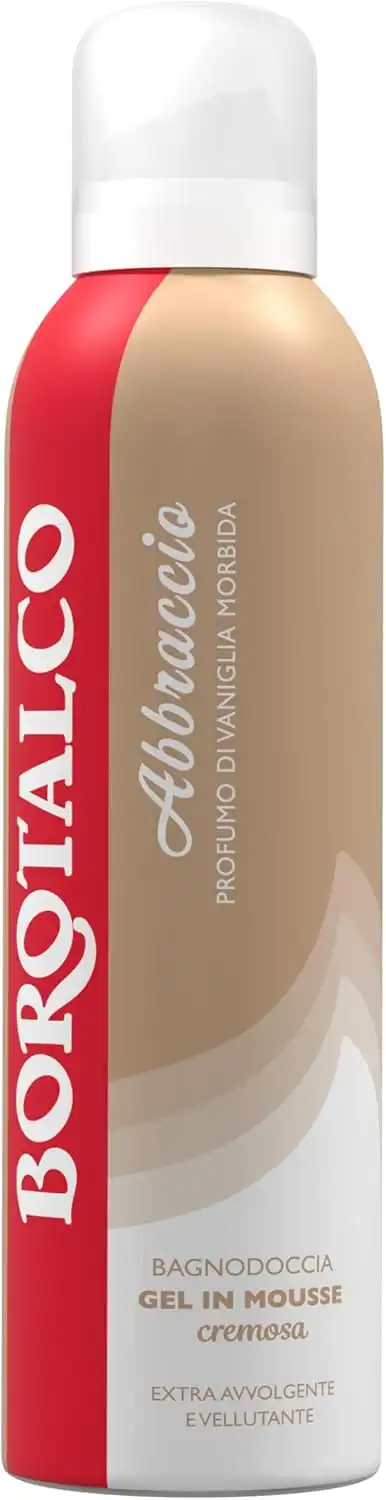 6 Borotalco Doccia Mousse Vaniglia Morbida 200ml Gel Corpo Cremoso Schiuma Lux