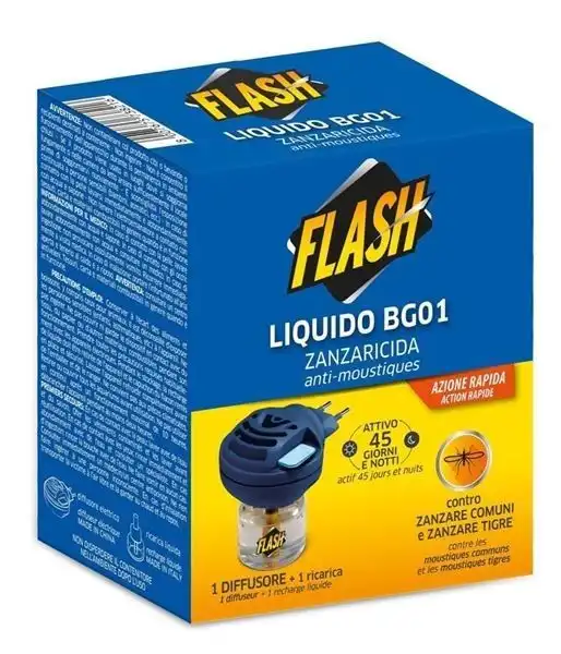 6 Pezzi Flash Diffusore+Ricarica BG01 35ml 45 Notti Antizanzare Casa Interni XLA