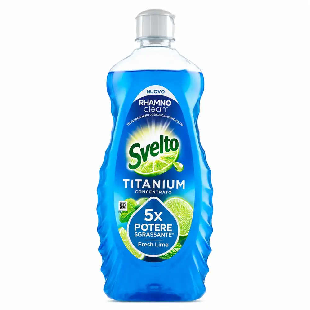 12 Pezzi Svelto Piatti Titanium Fresh Lime 650Ml Detersivo Sgrassante Potente