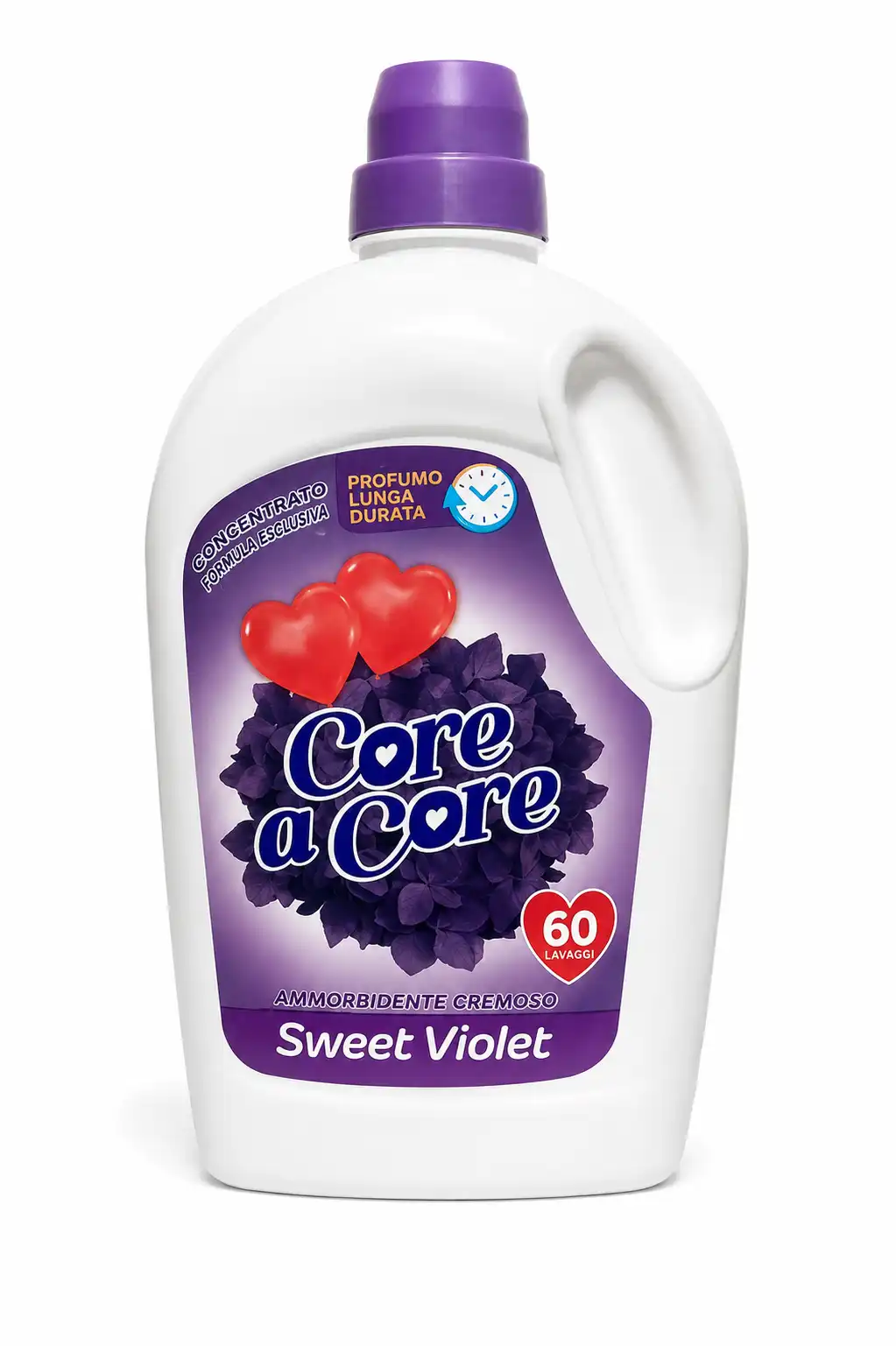 6 Pezzi Core A Core Ammorbidente 3Lt Sweet Violet 60 Lavaggi Profumo Duraturo XL