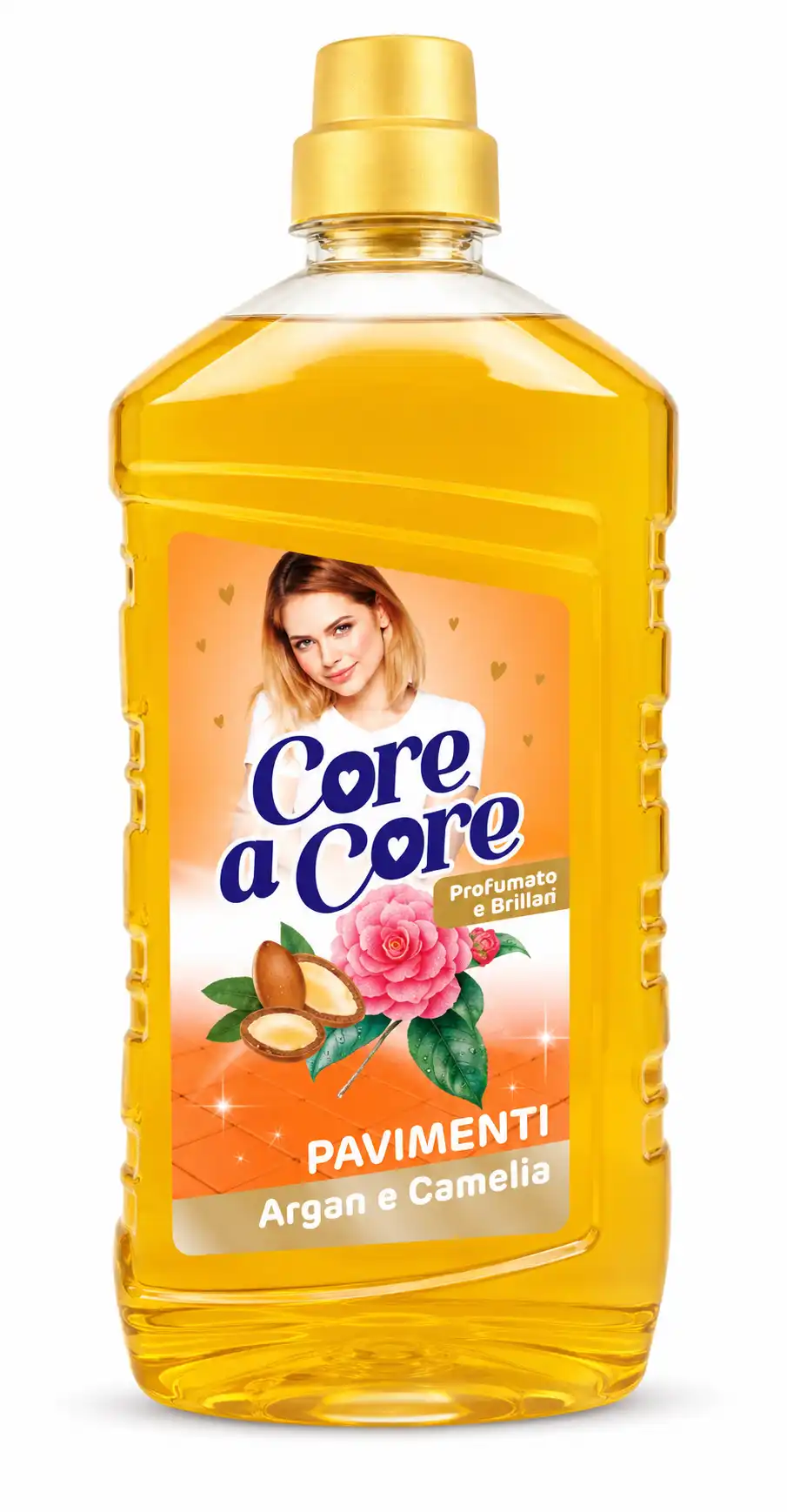 14 Pezzi Core A Core Lavapavimenti 1Lt Argan E Camelia Profumato Detergente Casa
