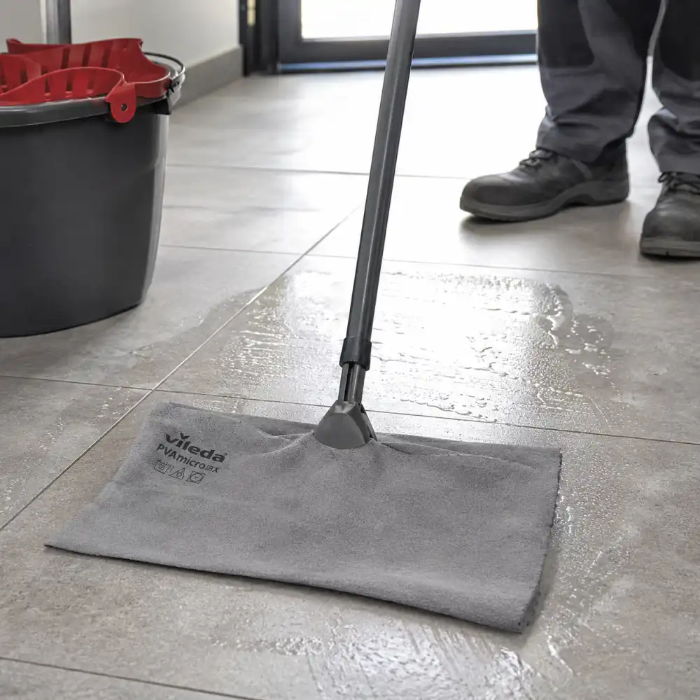 Vileda PVAmicro Max Panno Microfibra PVA Grigio 50x44cm Pulizia Senza Aloni Auto