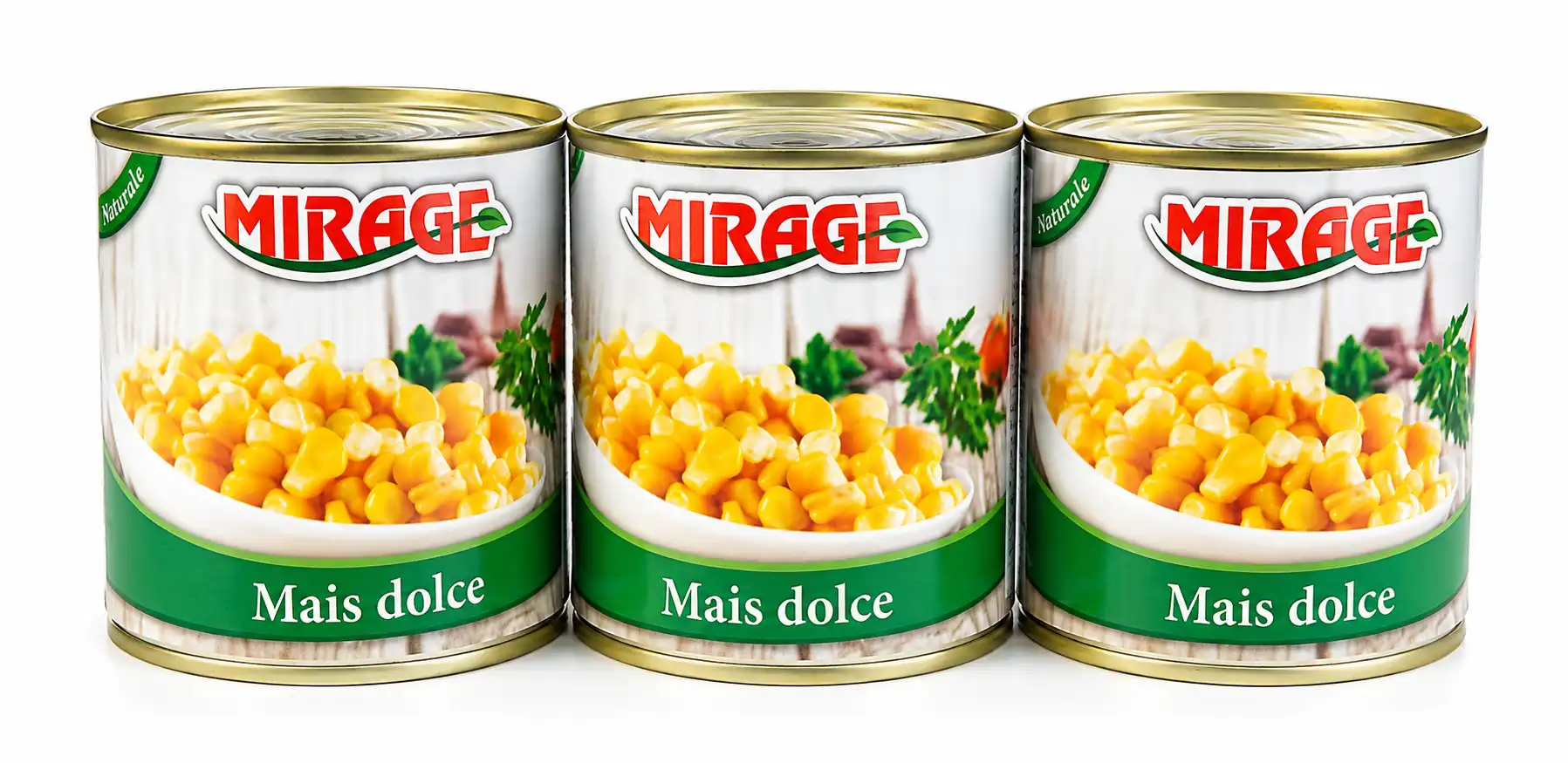8 Pezzi Mais Mirage Tris 140g Mais Dolce Lattina Insalate Contorni Verdure 1120g