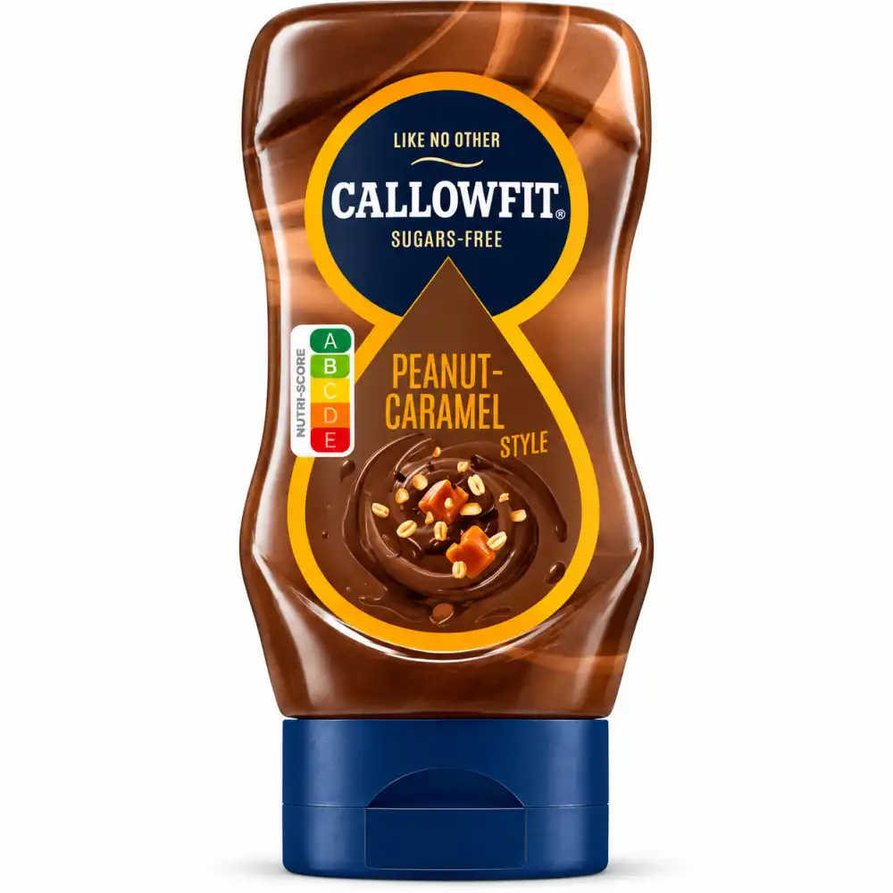 Callowfit Peanut Caramel 300ml Salsa Zero Vegan Gluten Free Lattosio Dessert Fit