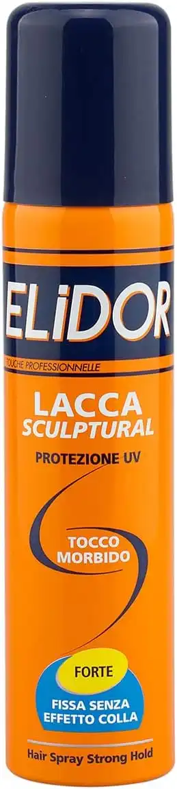 12 Pezzi Elidor Lacca Sculptural 75ml Fissaggio Forte Capelli Protezione UV Mini