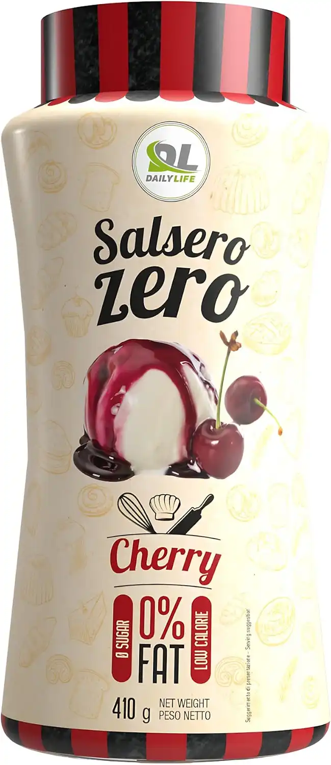 Daily Life Salsero Zero Cherry 410g Salsa Ciliegia Zero Zuccheri 0% Grassi Fit