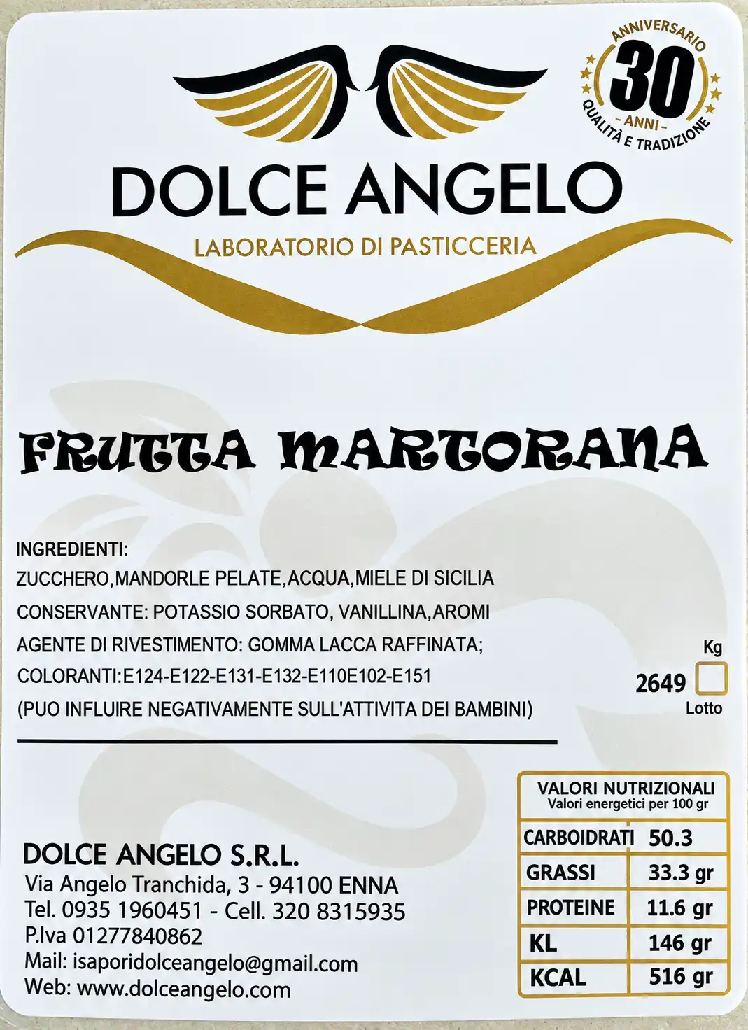 Frutta Martorana 500g Dolce Siciliano Pasta Reale Mandorle Assortita Artigianale