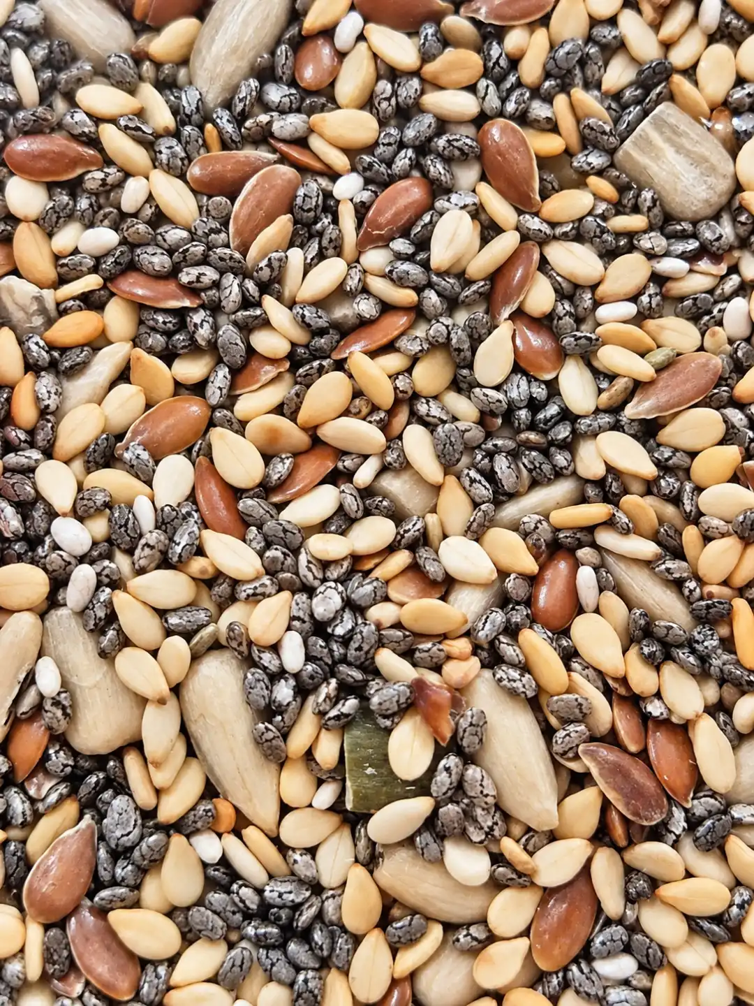 1 Kg Mix Semi Chia Sesamo Lino Girasole Zucca Papavero Per Pane Insalate e Dolci