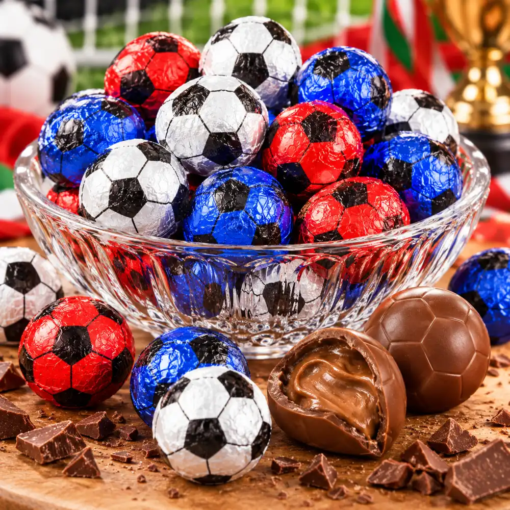 1 Kg Cioccolatini Palloni Sport Latte Cereali 90 Praline Senza Glutine La Suissa
