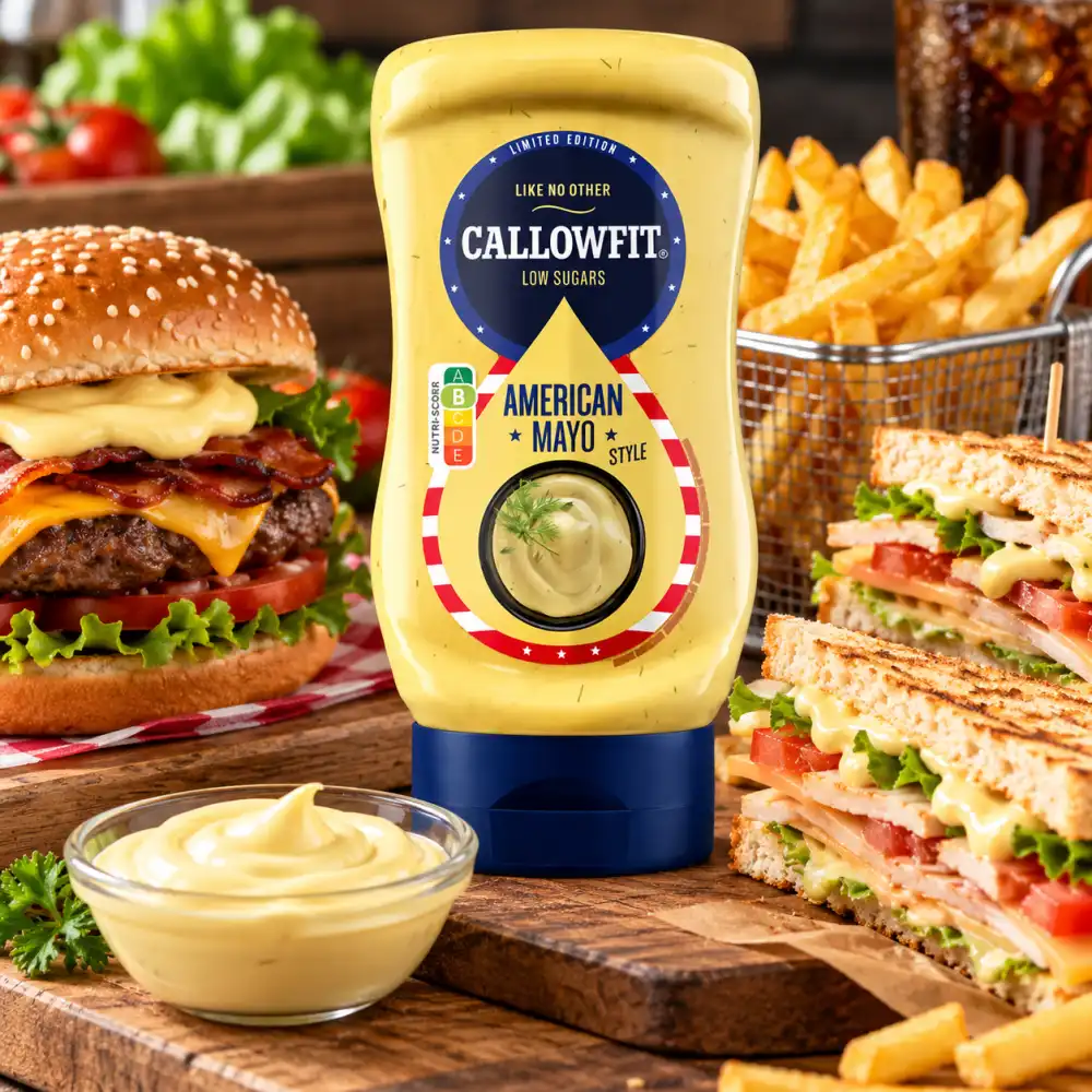 Salsa American Mayo Style 300 ml Callowfit Maionese Light Burger Panini Patatine