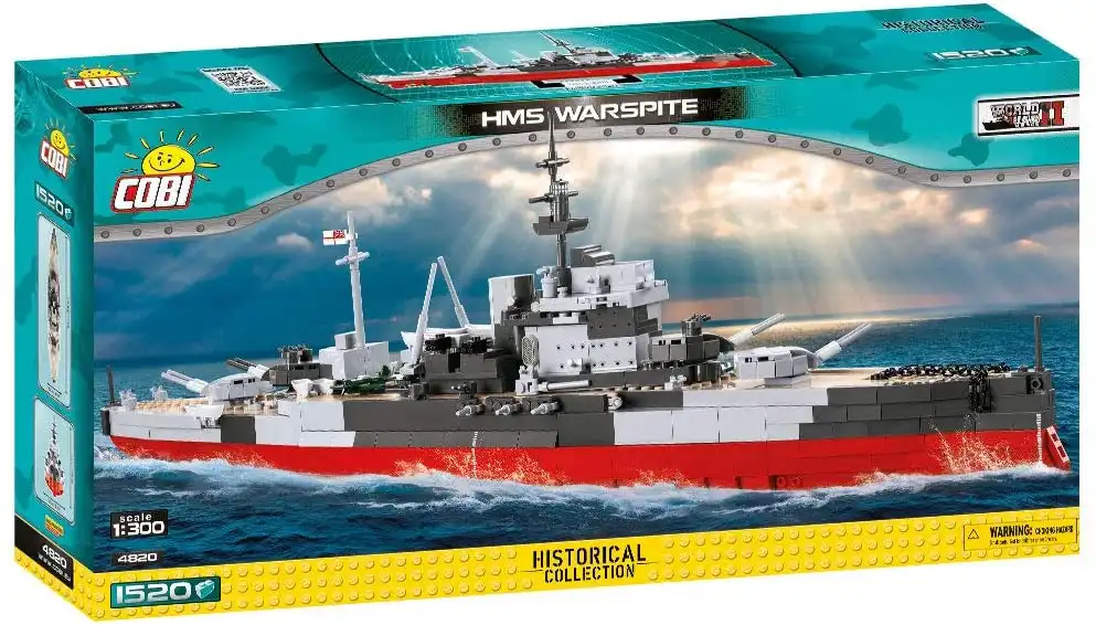 Gioco Costruzioni Cobi Nave da Guerra HMS Warspite Scala 1:300 Set 1515pz