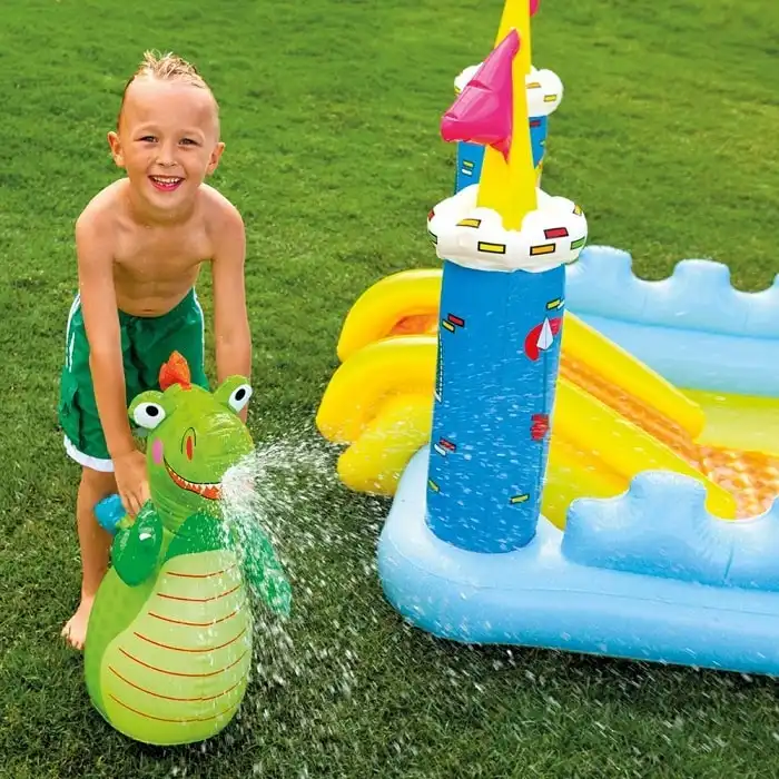 Piscina Gonfiabile Giochi Per Bambini Play Center Castle Castello Intex 57138