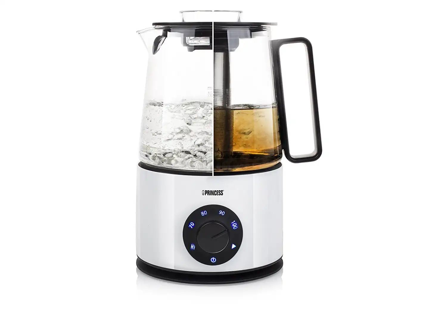 Bollitore e Teiera Princess Ad Induzione Caraffa in Vetro 1,5 Lt Potenza 1700w