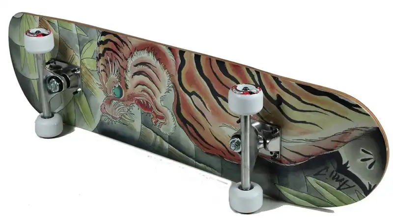 Skateboard Skate Board Deluxe 79cm in Legno Antiscivolo con Sacca Trasporto