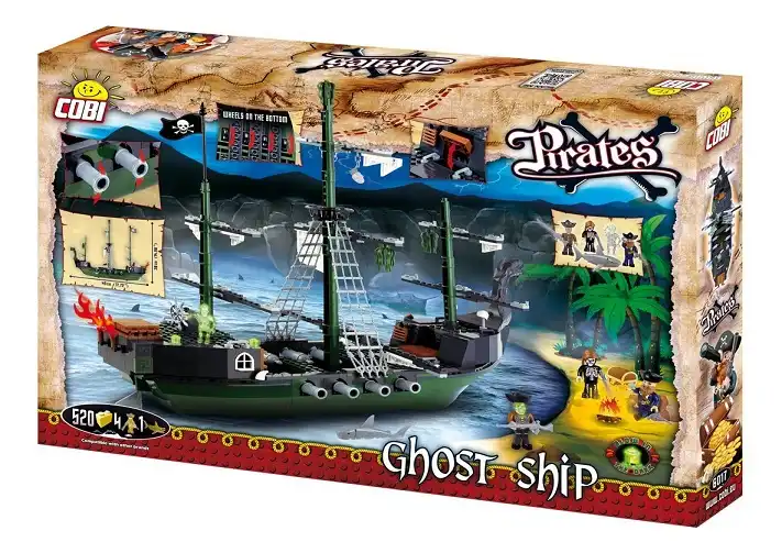 Set Costruzioni Cobi 6017 - Ghost Ship, Verde/Nero/Grigio