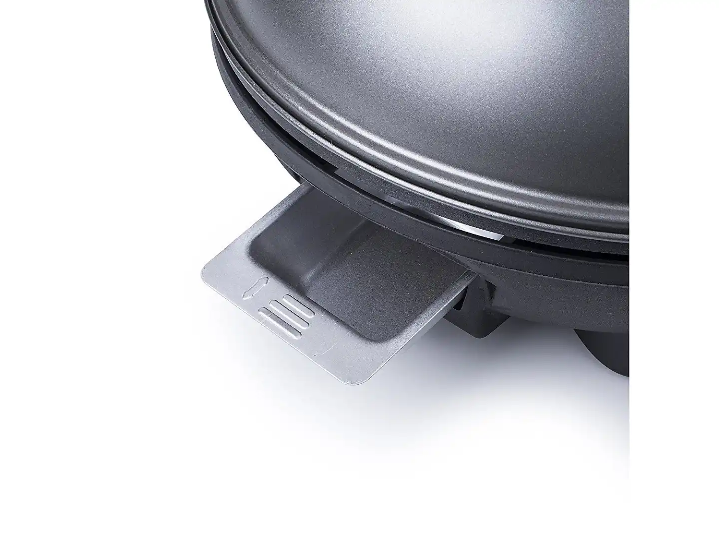 Barbecue Elettrico da Tavolo 1500w con Supporto 72cm Antiaderente Colore Nero