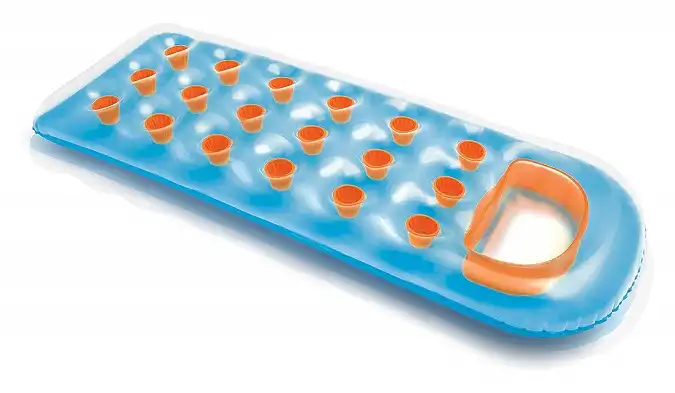 Intex Materassino Gonfiabile da Mare Piscina con 18 Buchi 188X71CM per Relax