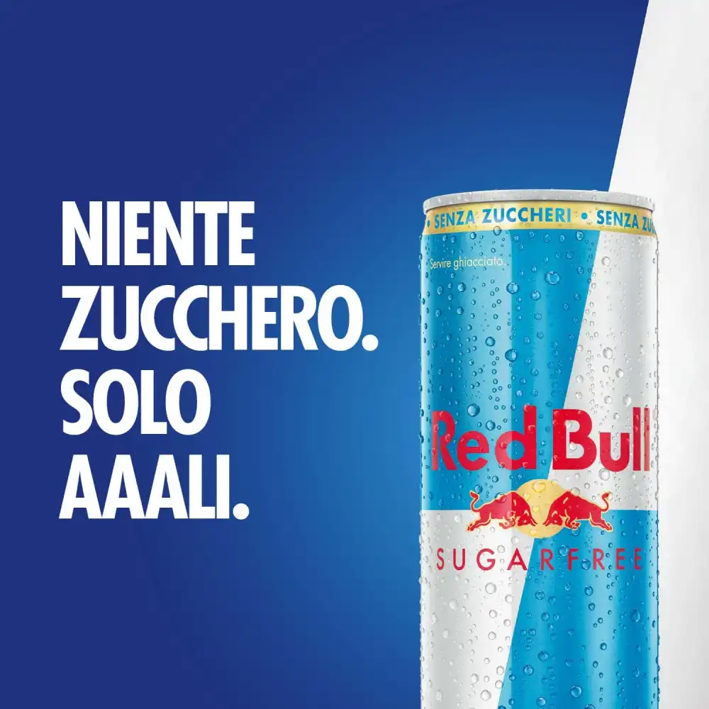 Confezione da 24 Lattine Red Bull Energy Drink Senza Zucchero 250ml Redbull