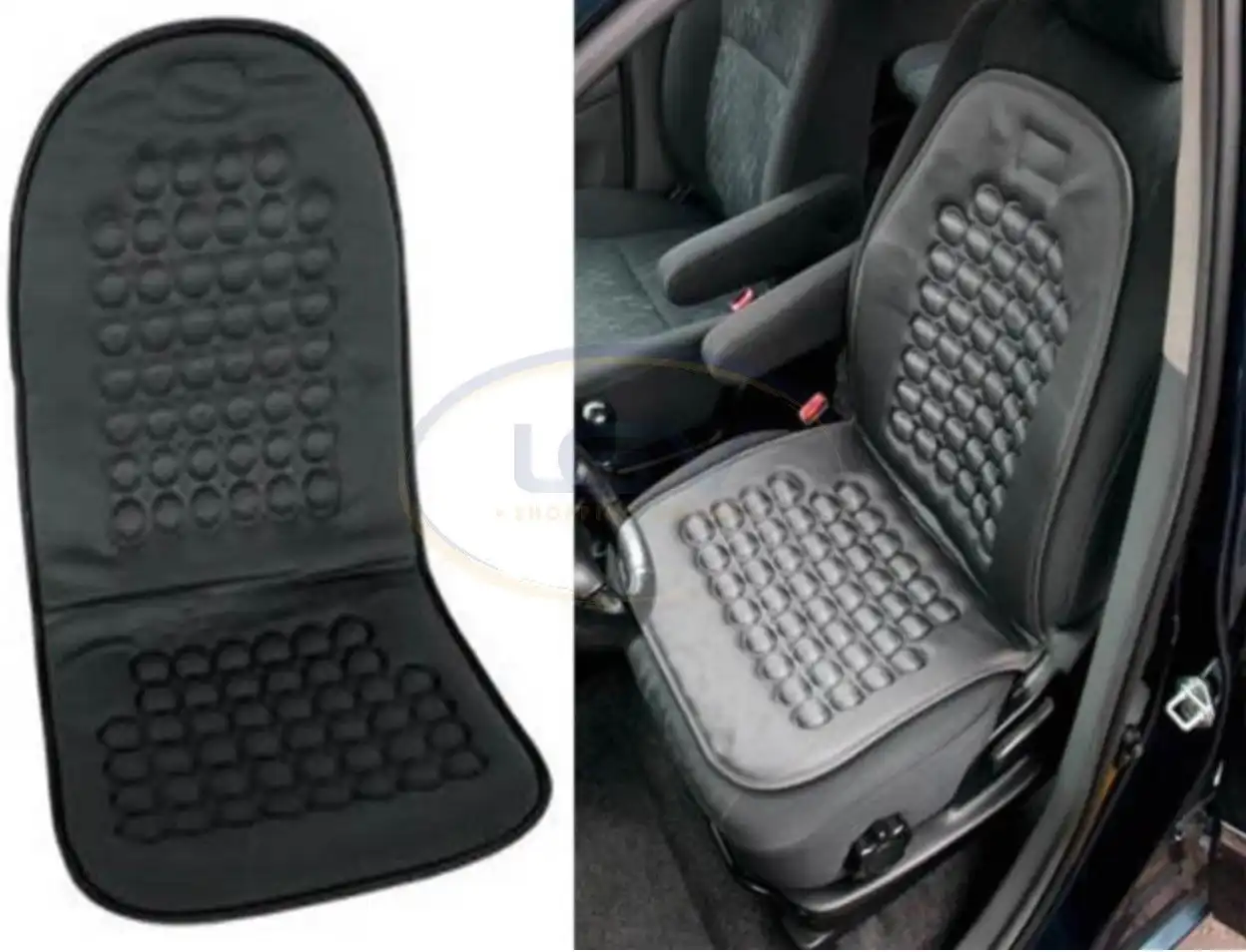 Copri Sedile Universale per Auto Macchina Magnetico Massaggio Rilassante Nero