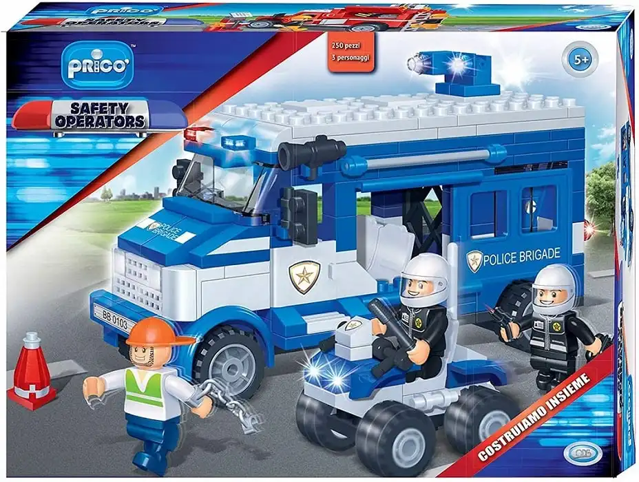 Costruzioni Prico' Camion Della Polizia 250 Pezzi Compatibili Con Lego ODS 35414