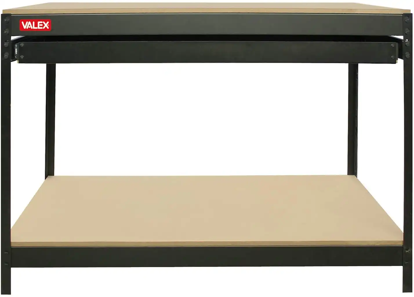 Valex Banco da Lavoro in Mdf Con Cassetto in Acciaio Verniciato 120 x 60 x 93 h