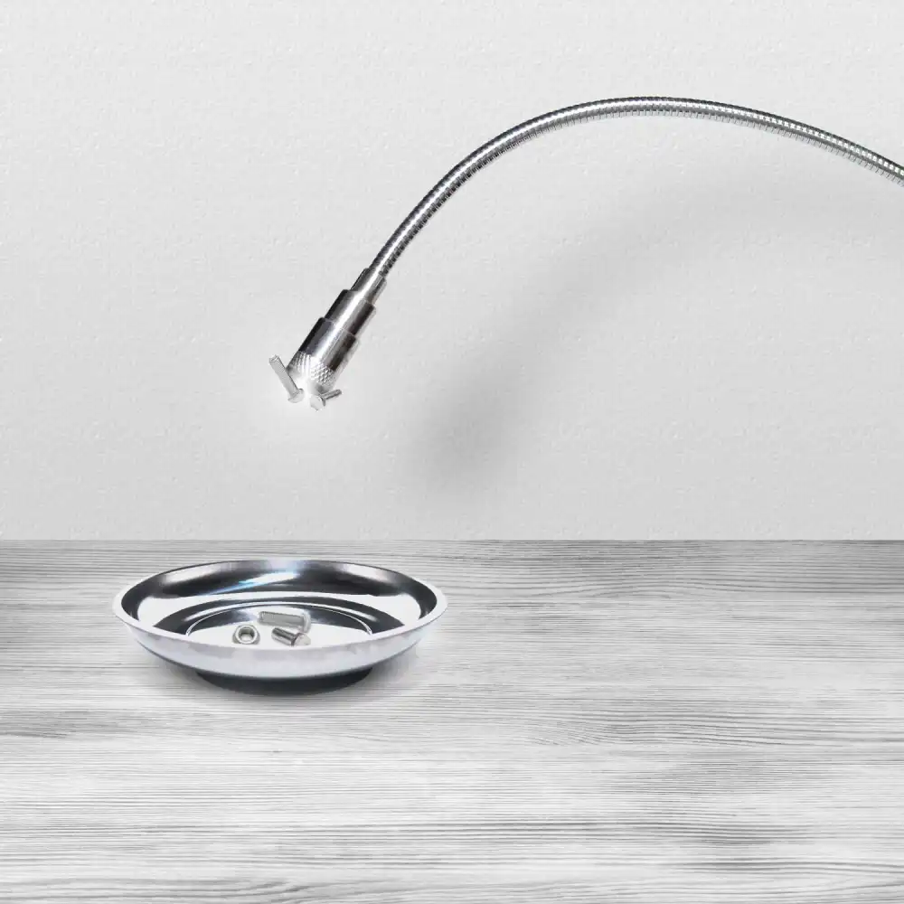 Vaschetta Piatto Magnetico Porta Minuterie Viti e Bulloni Tondo con Calamita