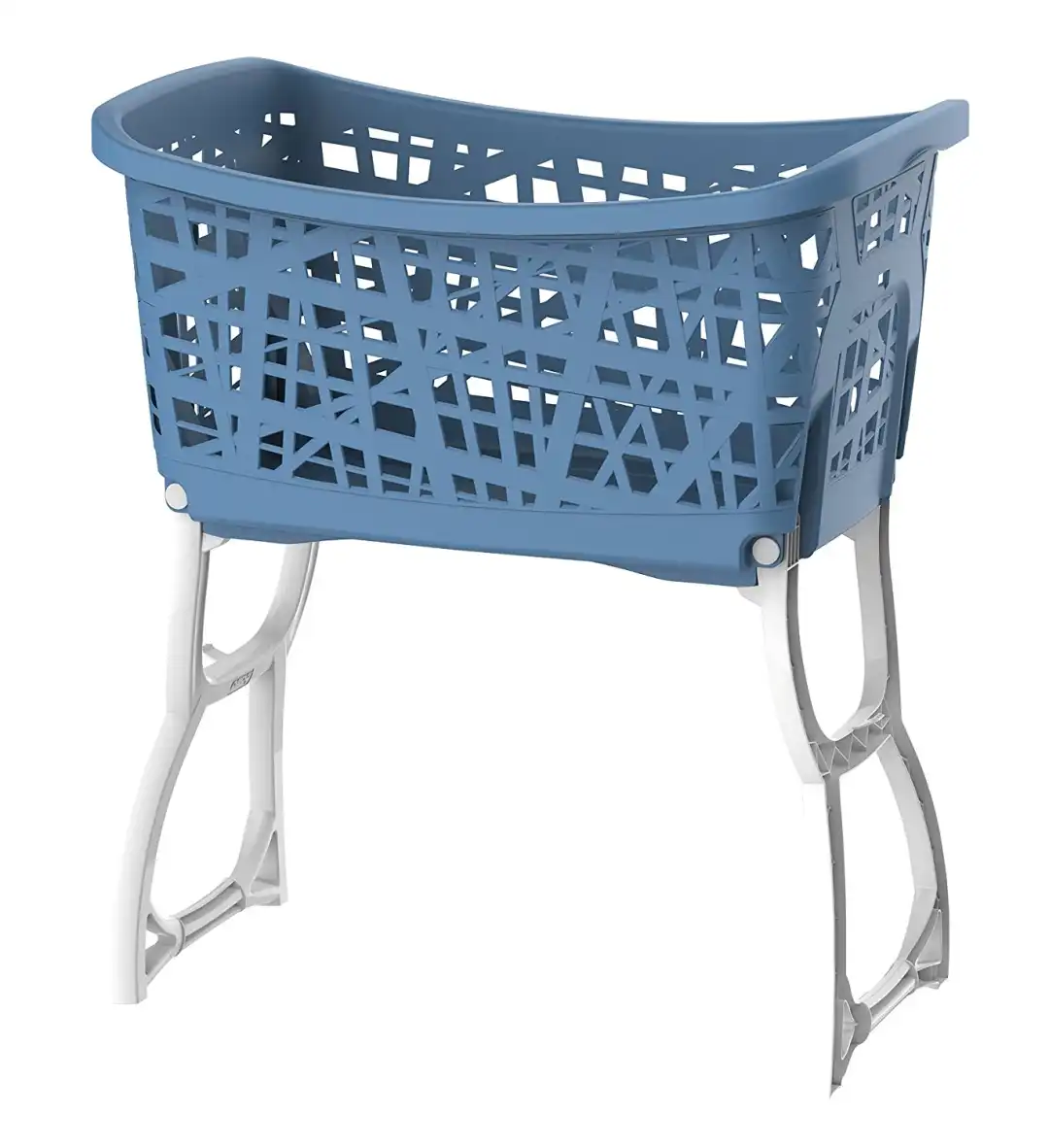 Cesta Bucato Con Gambe Reclinabili Stand Up Porta Biancheria Panni Bama 44 Lt