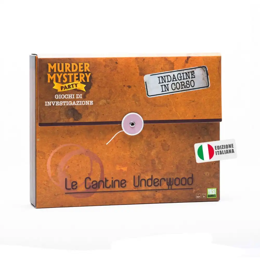 Murder Mystery Le Cantine Underwood Party Game Yas!Games Eta' 14+