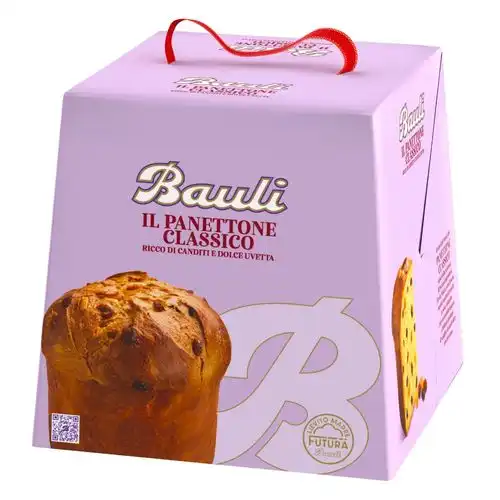 Bauli Il Panettone Classico da 1 Kg Morbida Bontà Con Canditi e Uvetta Sultanina
