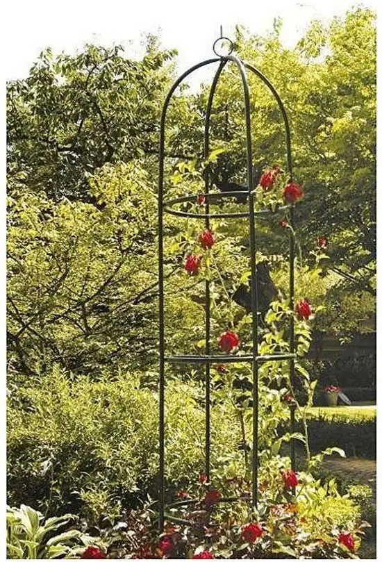 Colonna Decorativa in Metallo Per Fiori Rose Pianti Rampicanti Arredo Giardino