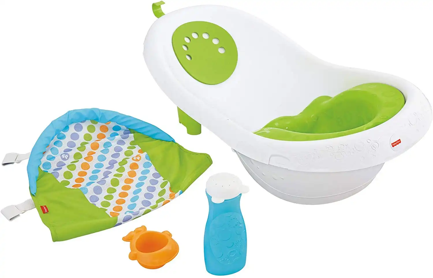 Bagnetto Fisher Price 4 in 1 Vasca da Seduta Per Bagno Neonati Sedile Stabile