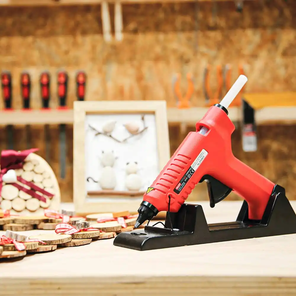 Valex pistola termocollante cordless colla a caldo senza filo per riparazioni