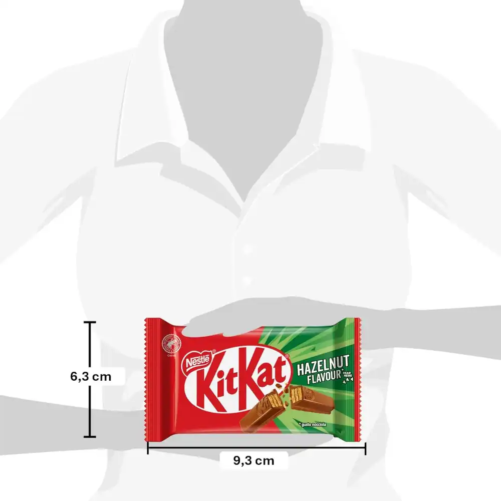 KITKAT Hazelnut Wafer di Cioccolato al Latte al Gusto Nocciola 24 Snack da 41,5g
