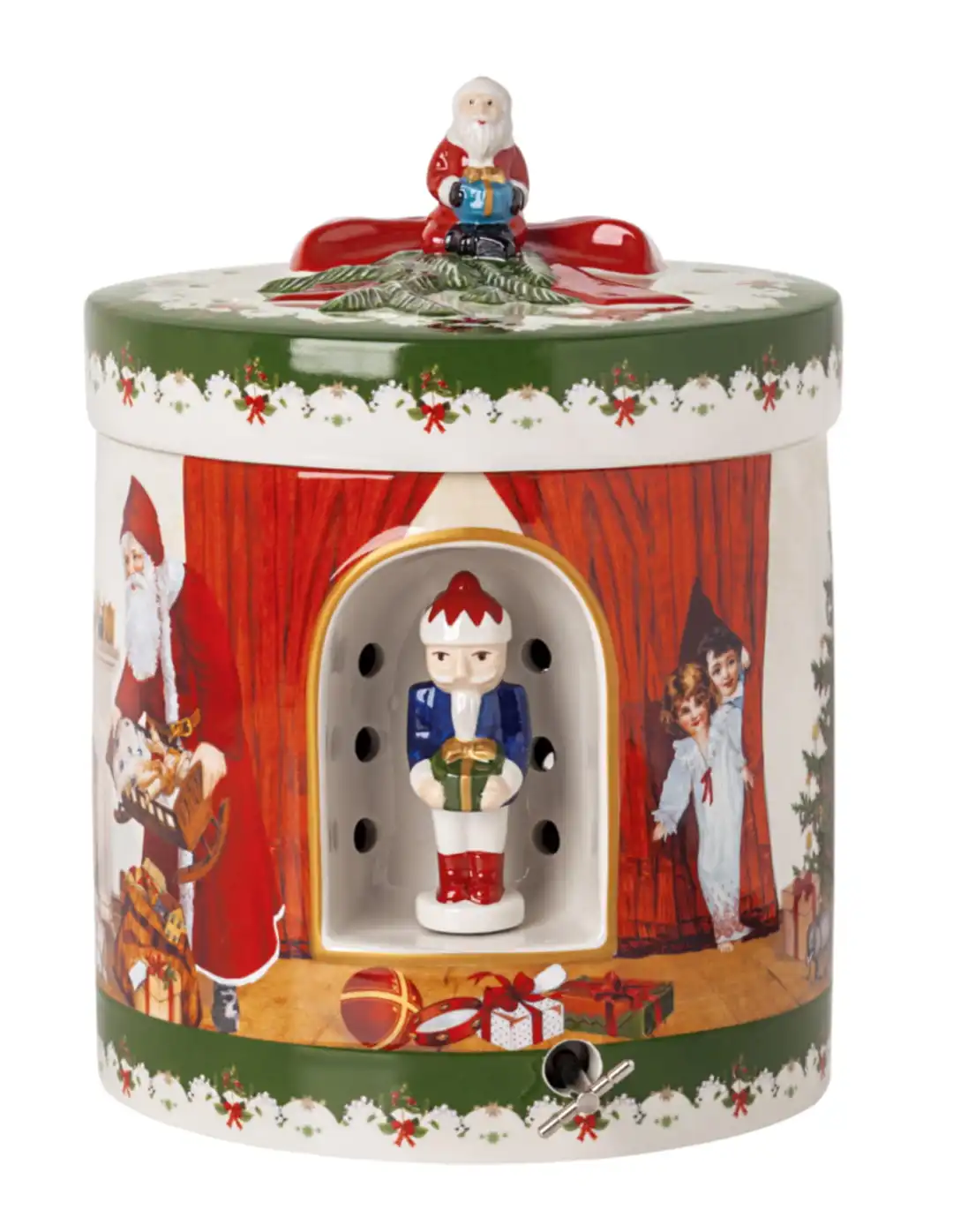 Villeroy & Boch Christmas Toy's Scatola Regalo Rotonda a Forma di Carillon 16cm