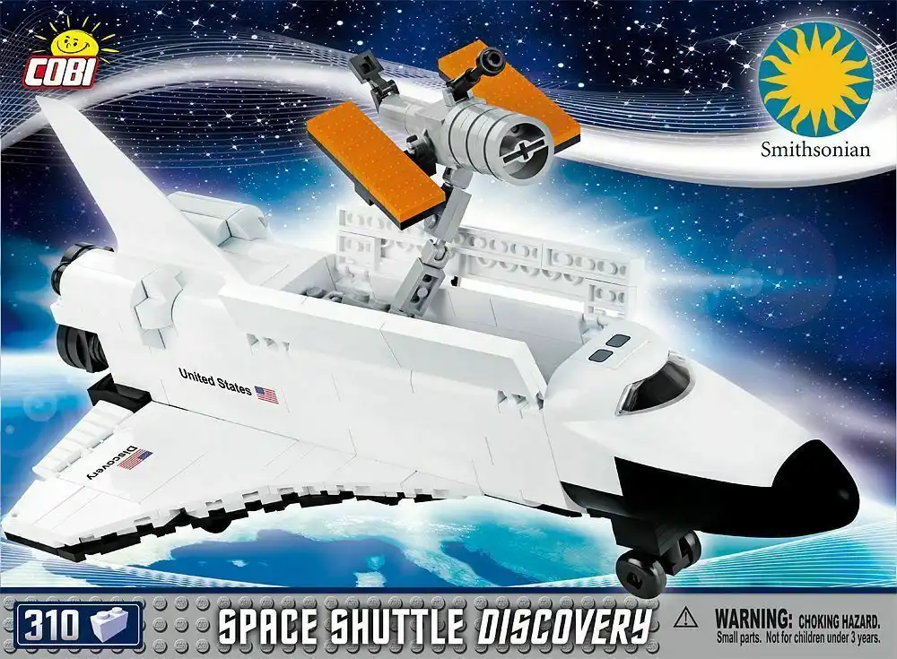Gioco da Tavolo Costruzioni 310 Pezzi Navicella Navetta Spaziale Shuttle Bianco