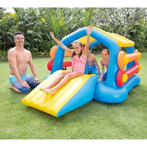 Intex Isola Gonfiabile Galleggiante con Scivolo per Gioco Bambini Piscina Mare