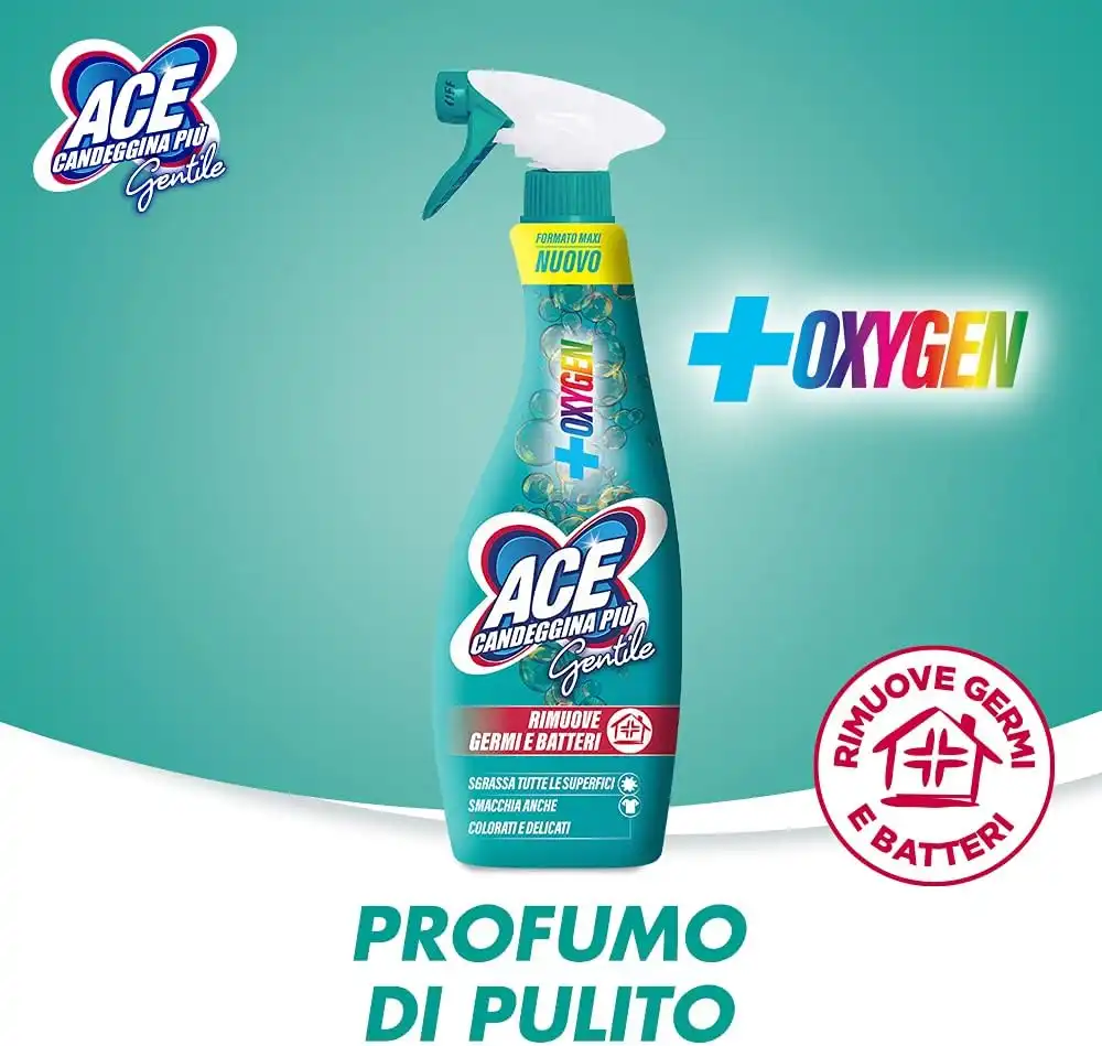 ACE Gentile Spray Universale + Ricarica Confezione da 10 x 650 ml Candeggina