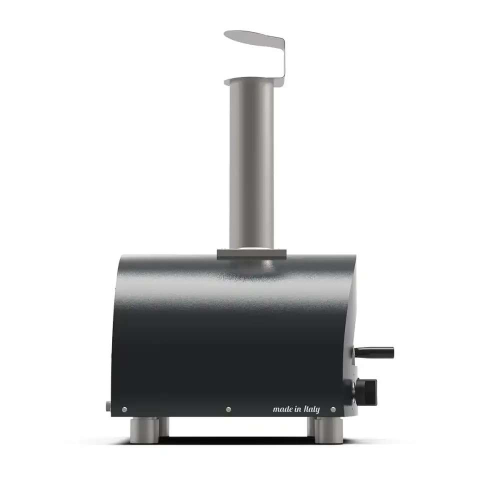 Alfa Moderno Portable Forno per Pizza a Gas Grigio Trasportabile Piano 40x40 cm