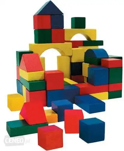 Costruzione Costruzioni in Legno 75 Blocchi Mattoncini Mattoni Gioco Bambini