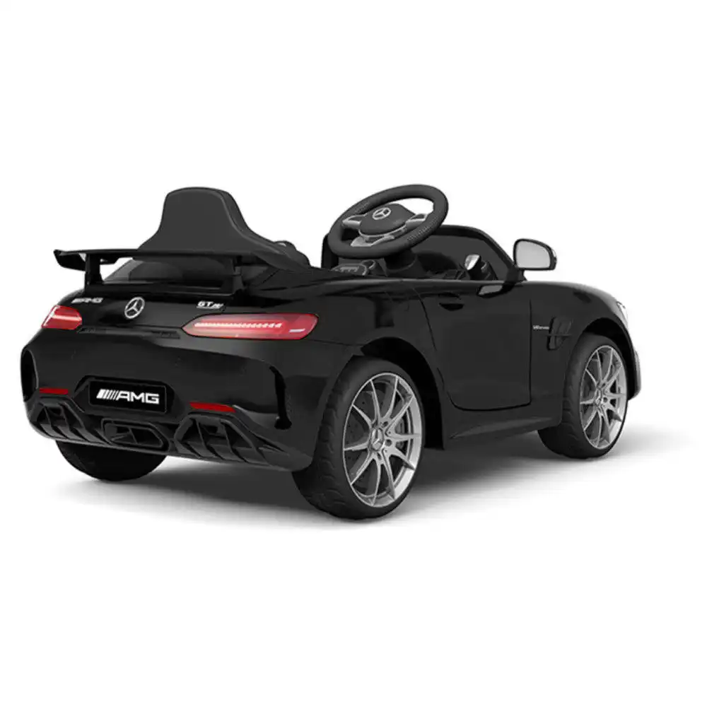 Auto Macchina Elettrico Per Bambini Mercedes AMG GTR 12V Nero Con Luci e Suoni
