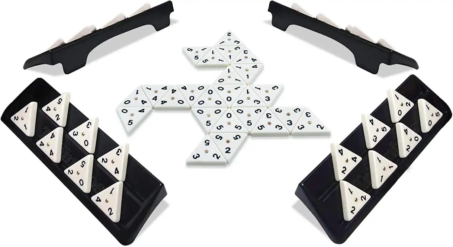 Triominos DeLuxe Gioco da Tavolo Classico per Famiglia Domino con Strategia
