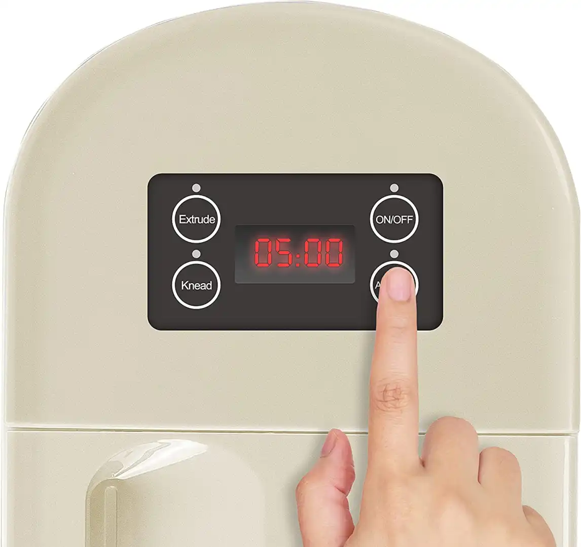 Macchina Per la Pasta Automatica Pasta Maker 200W 8 Trafile Diverse Pasta Fresca