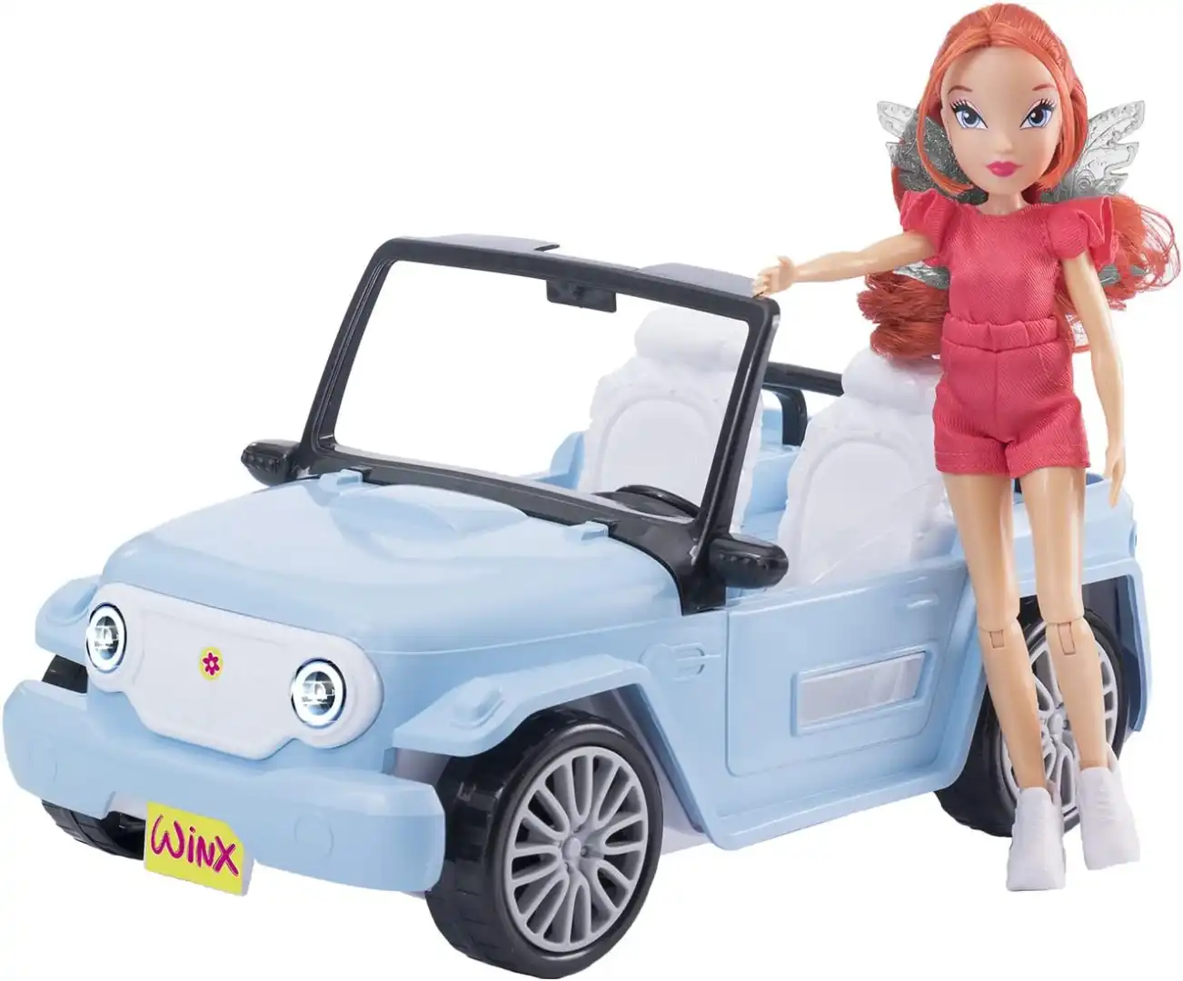 Winx Macchina di Bloom 36x20x21cm Bambola Fashion Dool Winx in Jeep