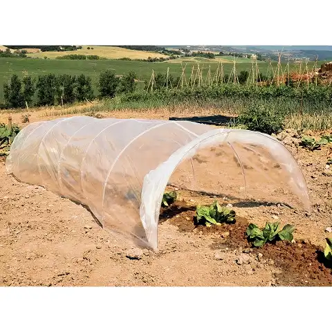 Serra Orto Tunnel per Mini Serra Giardino con Telo di Copertura 100x300x50