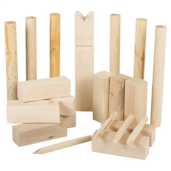Kubb Gioco Vichingo di Lancio per Giardino Esterno 21 Pezzi Adulti e Ragazzi