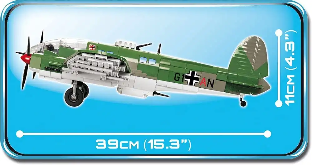 Set Costruzioni Cobi 725pz Riproduzione Aereo HC WWII/5717/HEINKEL HE 111P-2