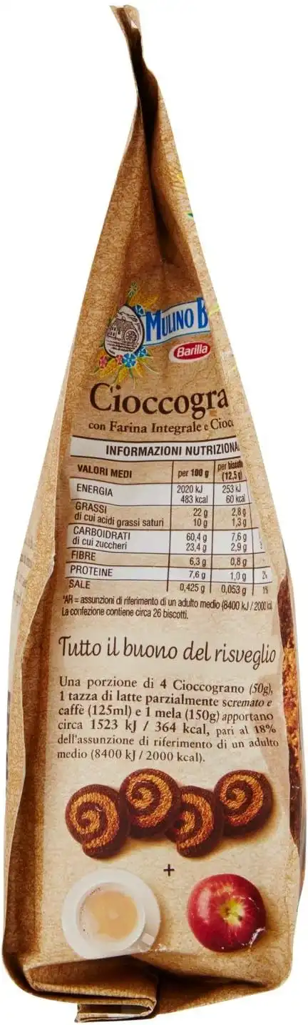 3 Confezioni Mulino Bianco Biscotti Frollini Cioccograno da 330gr